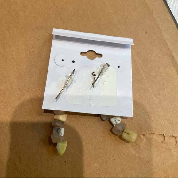 Real Stone Dangle Earrings - Picture 4 of 4